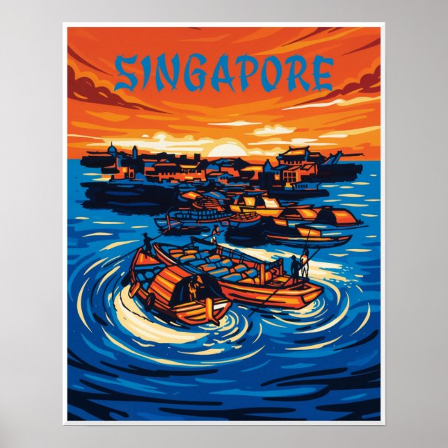 Póster cartel de Singapur (Frente)