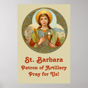 Póster Cartel de Sta. Bárbara (BK 001) 24" x 36" 2