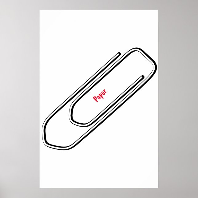 Póster Cartel de sujetapapeles (Frente)
