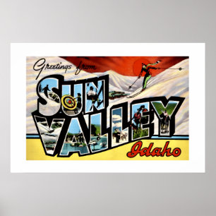 Póster Cartel de Sun Valley Idaho de 20x30