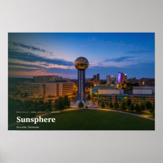 Póster Cartel de Sunsphere Knoxville Tennessee