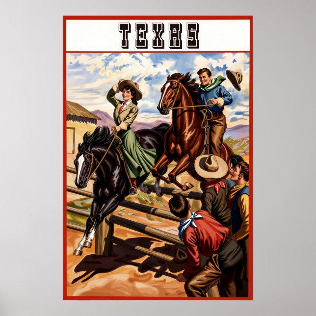 Póster Cartel de Texas (Frente)