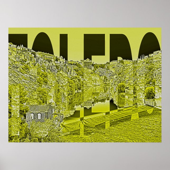 Póster cartel de Toledo España (Frente)