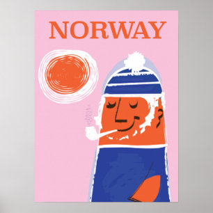 Póster Cartel de vacaciones al estilo vintage de Suiza