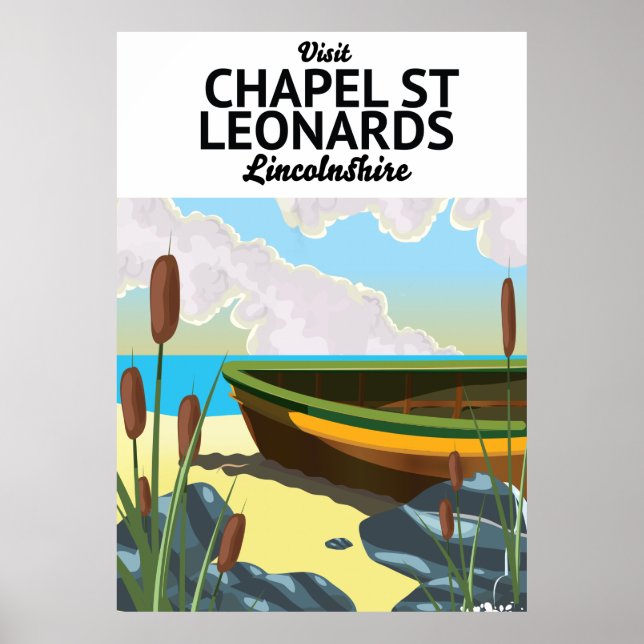 Póster cartel de vacaciones de chapel st leonards, Lincol (Frente)