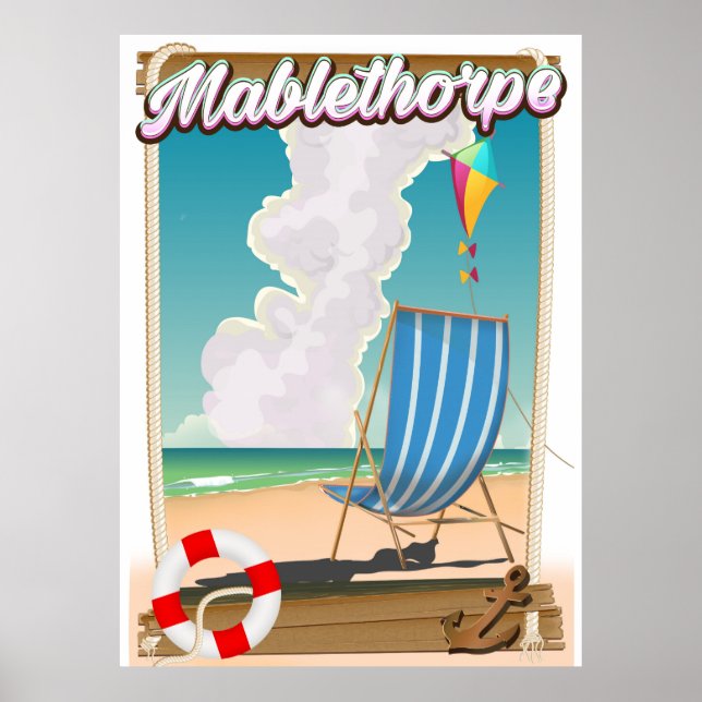 Póster Cartel de vacaciones de Mablethorpe (Frente)
