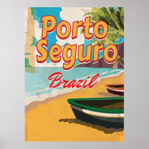 Póster Cartel de vacaciones en Porto Seguro Brasil