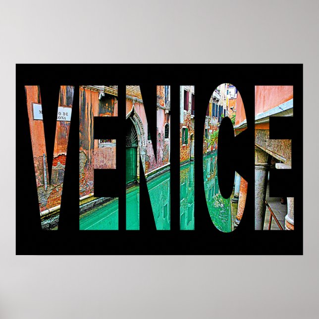 Póster cartel de Venecia Italia (Frente)