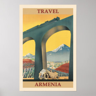 Póster Cartel de viaje a Armenia