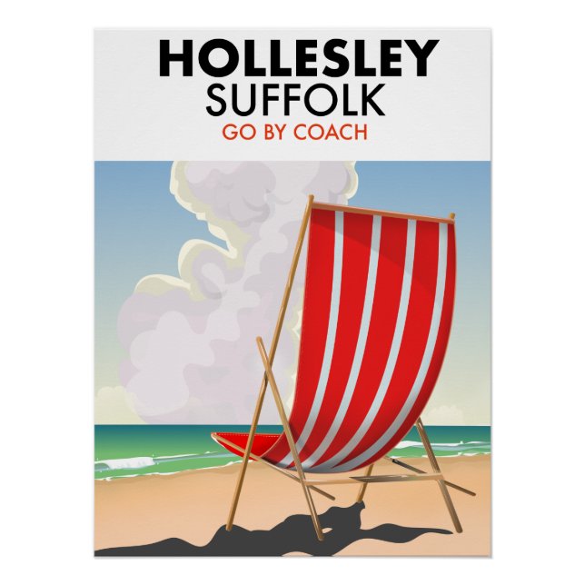 Póster Cartel de viaje a Hollesley Suffolk (Anverso)