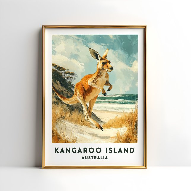 Póster Cartel de viaje a la Isla Canguro de Australia (Subido por el creador)