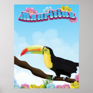 Póster Cartel de viaje a Mauricio