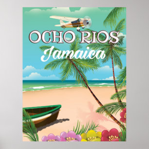 Póster Cartel de viaje a Ocho Ríos Jamaica
