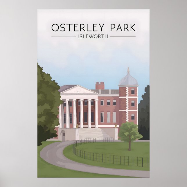 Póster Cartel de viaje a Osterley Park Londres (Frente)