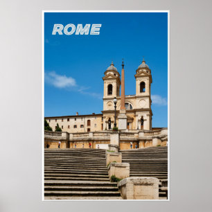 Póster Cartel de viaje a Roma