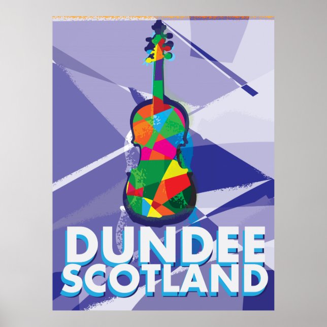 Póster Cartel de viaje antiguo de Dundee (Frente)
