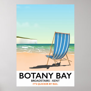 Póster Cartel de viaje de Botany Bay, Broadstairs Kent