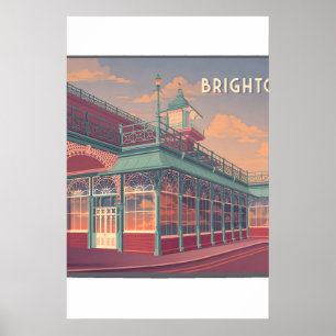 Póster Cartel de viaje de Brighton