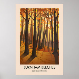 Póster Cartel de viaje de Burnham Beeches