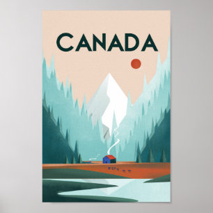 Póster Cartel de viaje de Canadá