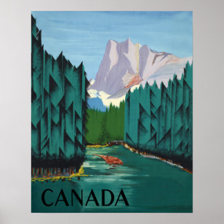 Póster Cartel de viaje de Canadá