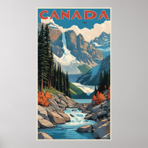 Póster Cartel de viaje de Canadá