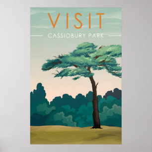 Póster Cartel de viaje de Cassiobury Park Watford