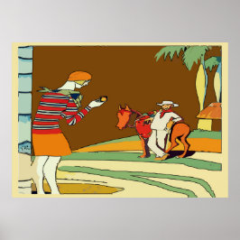 Póster Cartel de viaje de Columbia, añadir texto