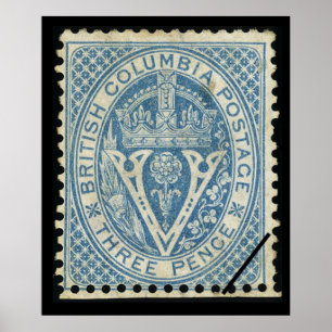 Póster Cartel de Viaje de Columbia Británica