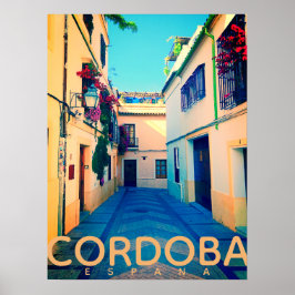Póster Cartel de viaje de Córdoba Espana
