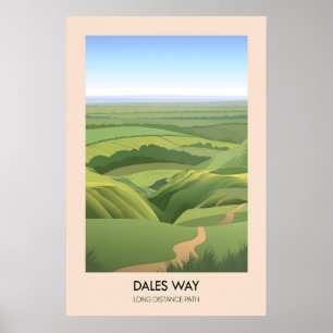 Póster Cartel de viaje de Dales Way