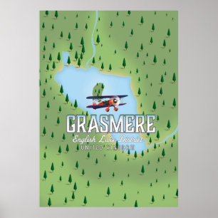 Póster Cartel de viaje de esquí Shymbulak Kazajistán