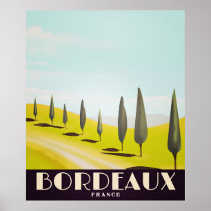 Póster Cartel de viaje de estilo vintage francés de Burde