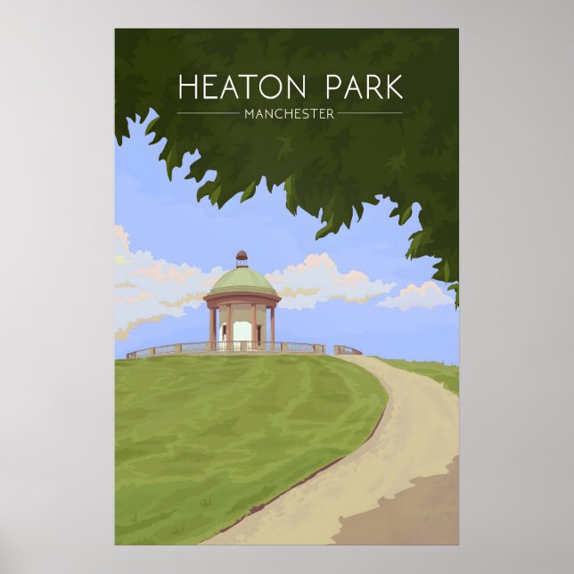 Póster Cartel de viaje de Heaton Park Manchester (Frente)