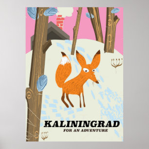 Póster Cartel de viaje de Kaliningrado "para una aventura