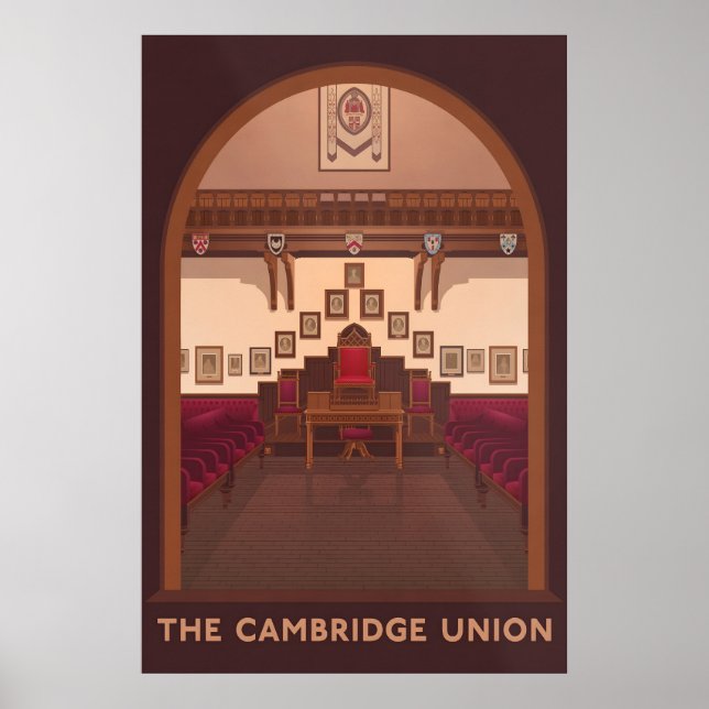 Póster Cartel de viaje de la Unión de Cambridge (Frente)