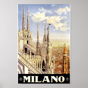 Póster Cartel de Viaje de la Vieja Italia
