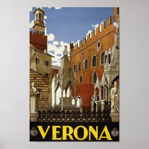 Póster Cartel de Viaje de la Vieja Italia