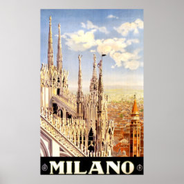 Póster Cartel de viaje de la Vieja Italia de 1920