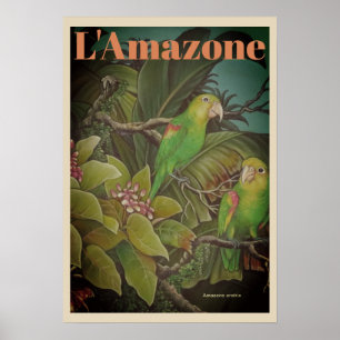 Póster Cartel de Viaje de la Viña L'Amazone
