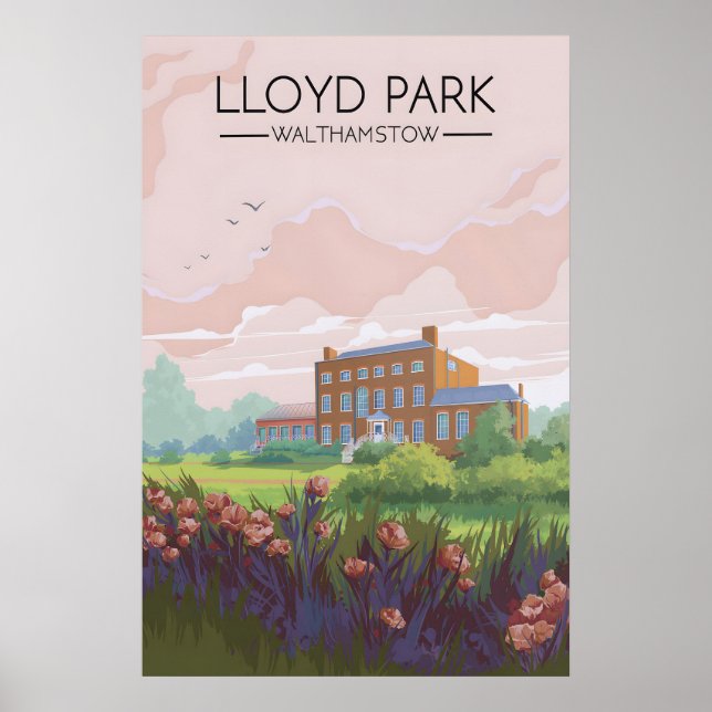 Póster Cartel de viaje de Lloyd Park Londres (Frente)