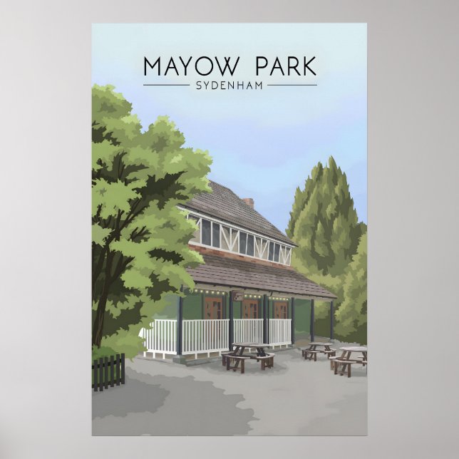 Póster Cartel de viaje de Mayow Park Londres (Frente)