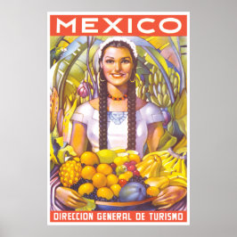 Póster Cartel de viaje de México 2
