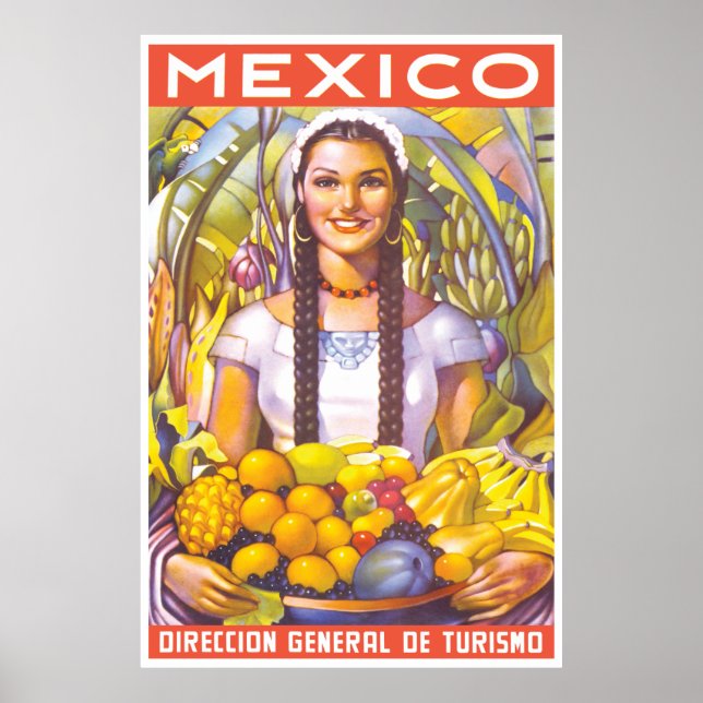 Póster Cartel de viaje de México 2 (Frente)