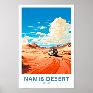 Póster Cartel de viaje de Namib Desert Africa