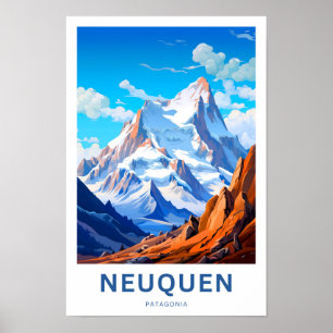 Póster Cartel de viaje de Neuquen Patagonia