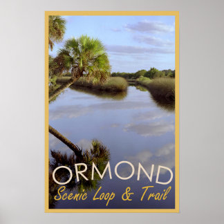 Póster Cartel de viaje de Ormond Scene Loop y Trail