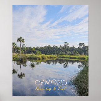 Póster Cartel de viaje de Ormond Scene Loop y Trail