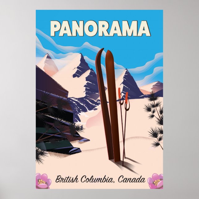Póster Cartel de viaje de Panorama Canadá (Frente)