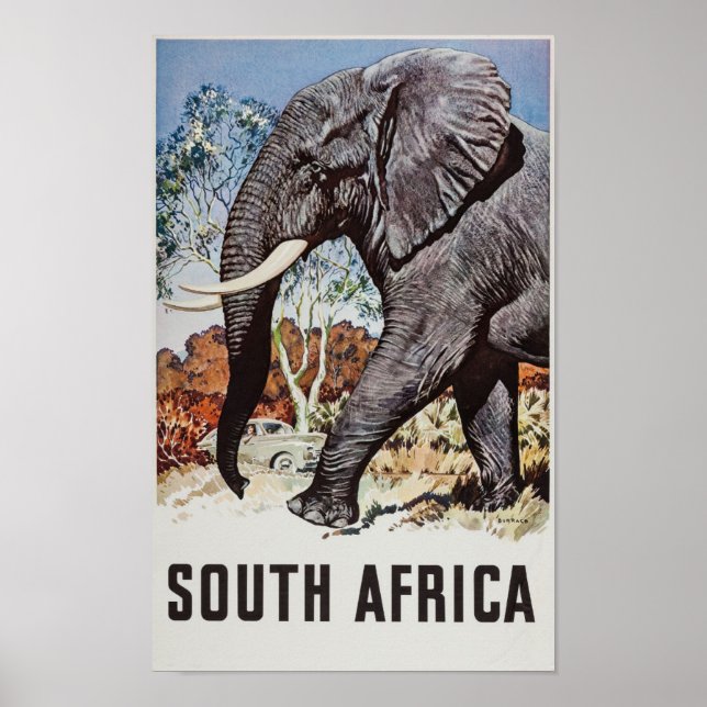 Póster Cartel de viaje de Sudáfrica (2) (Frente)